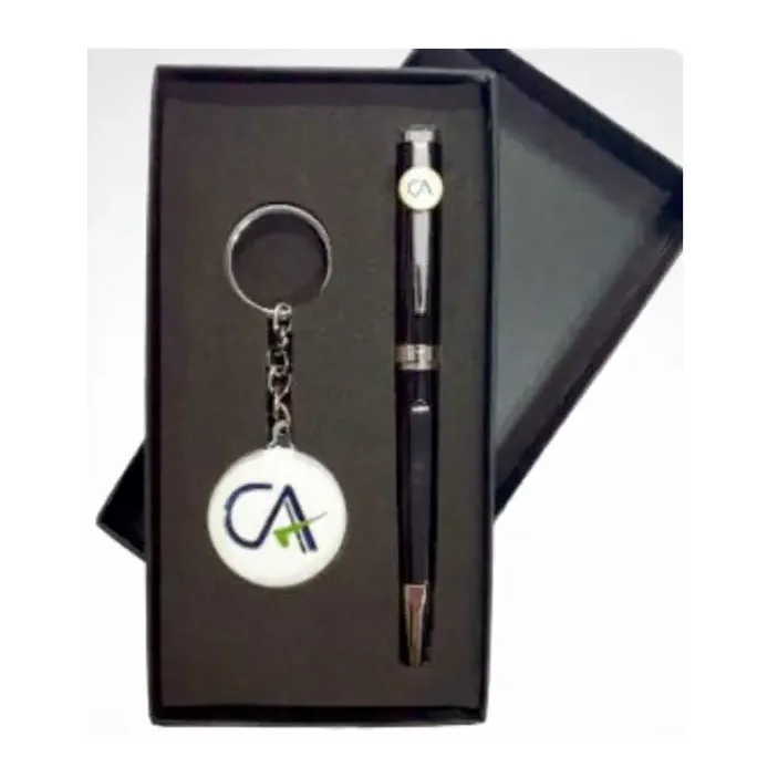 CA Set with Dome Keychain Black