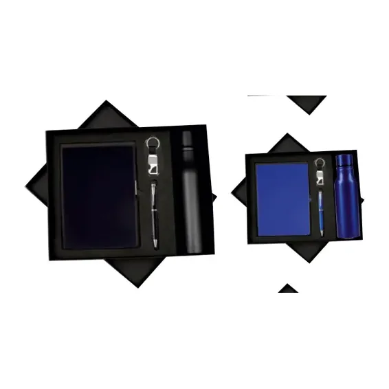 4-in-1 Elastic Diary with Sport Bottle Set