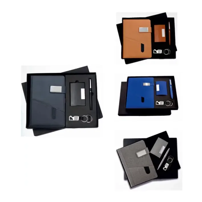 4-in-1 Cardholder Mobile Pocket Magnet Diary Set