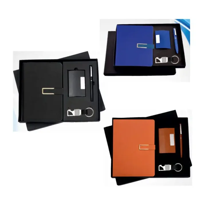 4-in-1 Cardholder U-Clip Magnet Diary Set
