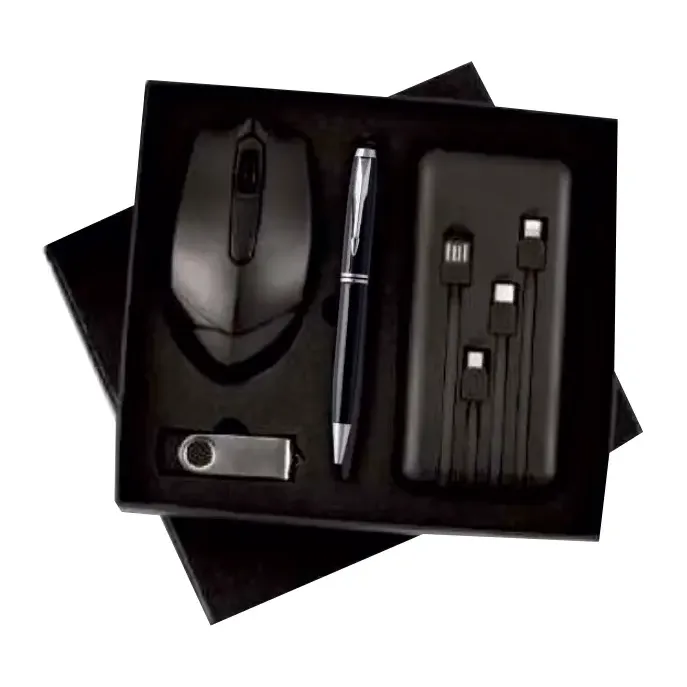 4-in-1 Powerbank Pendrive Mouse Pen Set