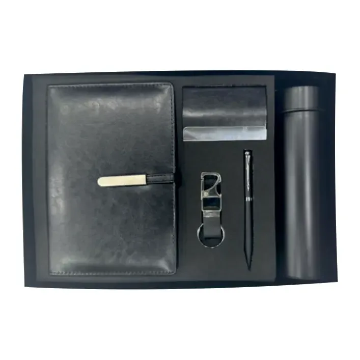 5-in-1 Slim Magnet Diary Cardholder Bottle Pen Keychain Set