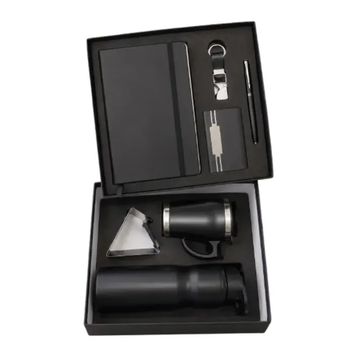 6-in-1 Elastic Diary Bottle P Cup Cardholder Pen Keychain Set